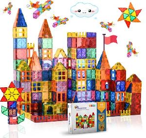 Bekijk leuke cadeautip : Magnetic Tiles - Magnetisch Speelgoed - 40 stuks - Constructie sp